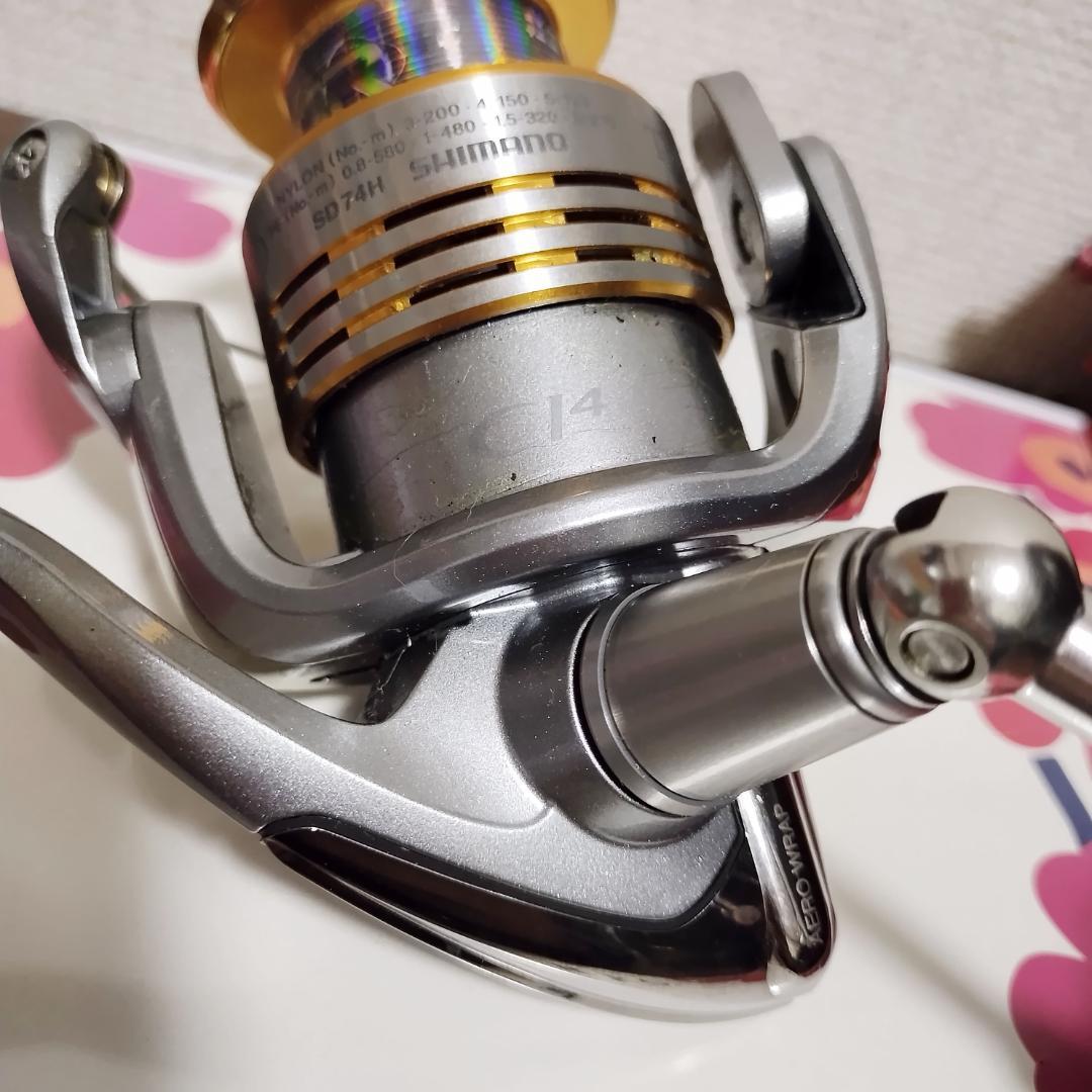 【美品】シマノ SD74H スピニングリール ツインパワーMG 4000