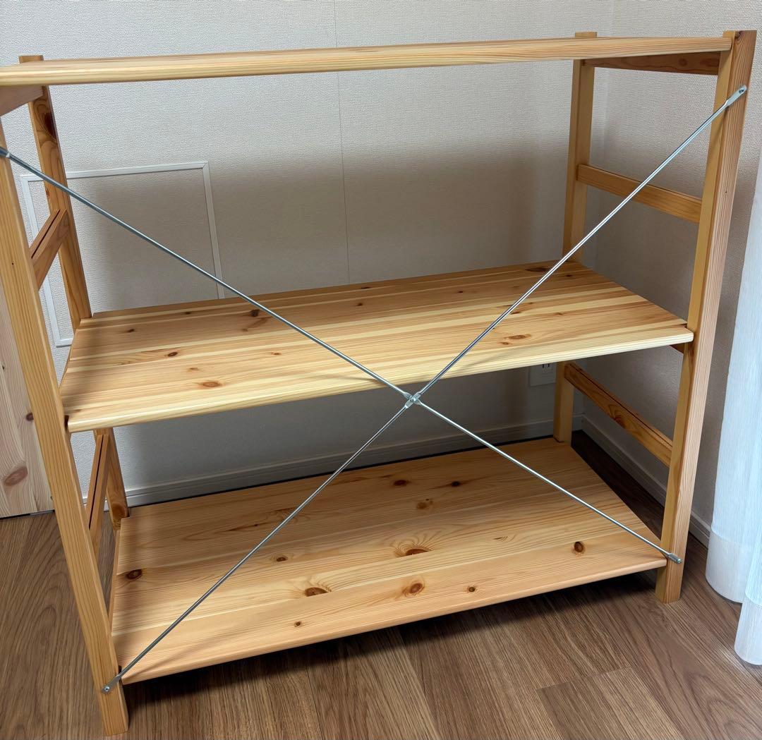 無印良品　パイン材ユニットシェルフ　中　幅86×奥行39×高さ83cm