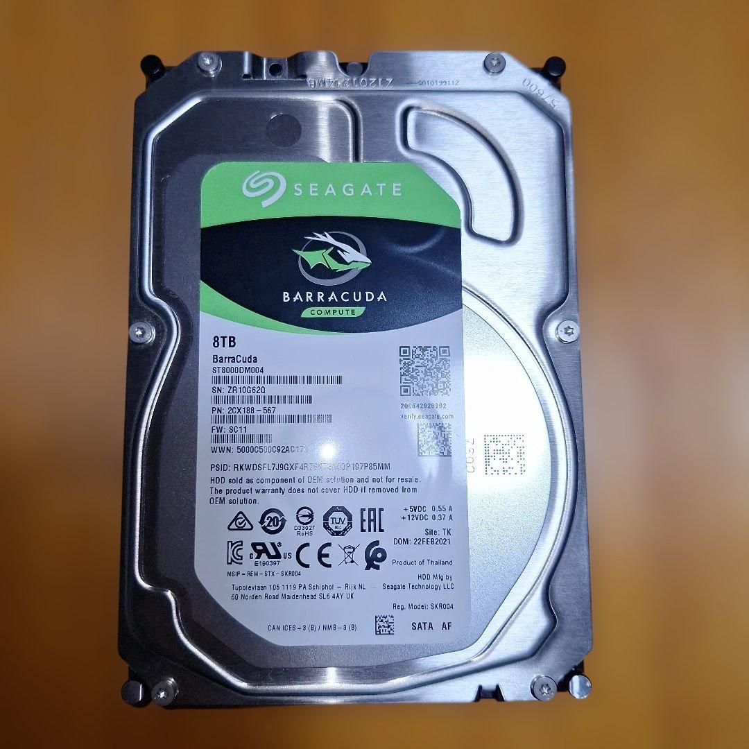Seagate Barracuda 8TB 内蔵型HDD