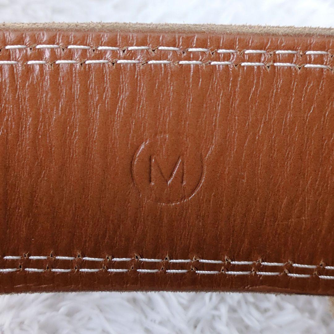 [美品] GOLD'S GYM レザー パワーベルト Mサイズ