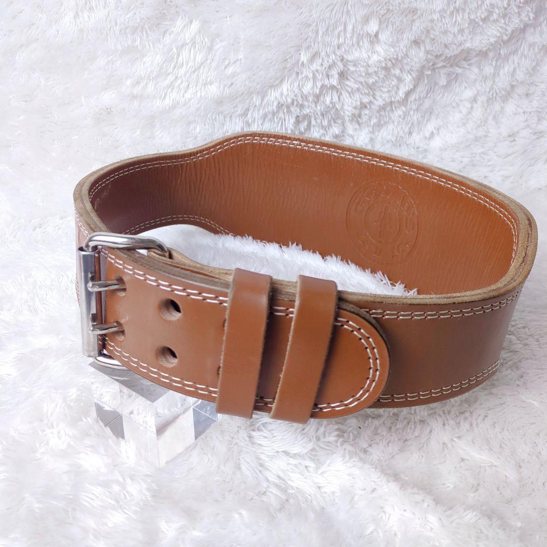 [美品] GOLD'S GYM レザー パワーベルト Mサイズ