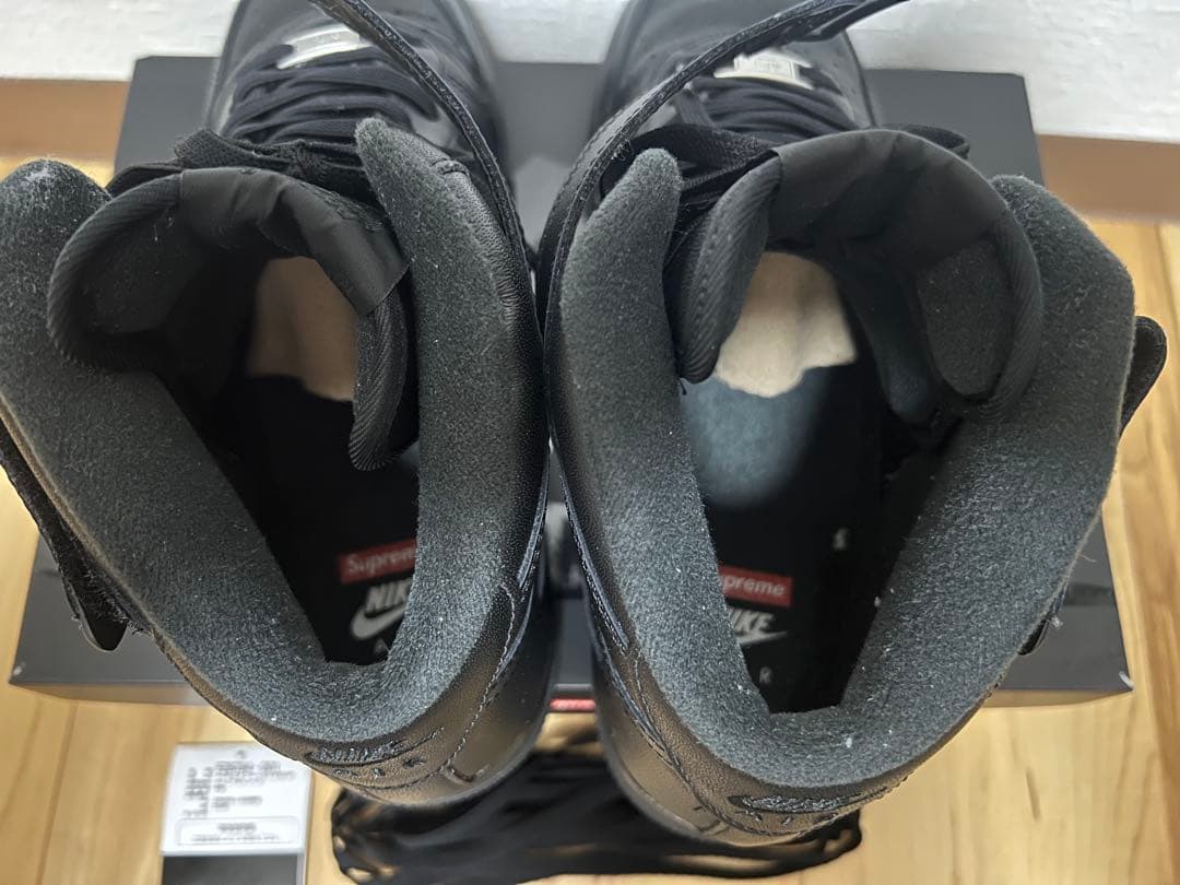 靴 Supreme Nike Air Force 1 Mid Black 27.5