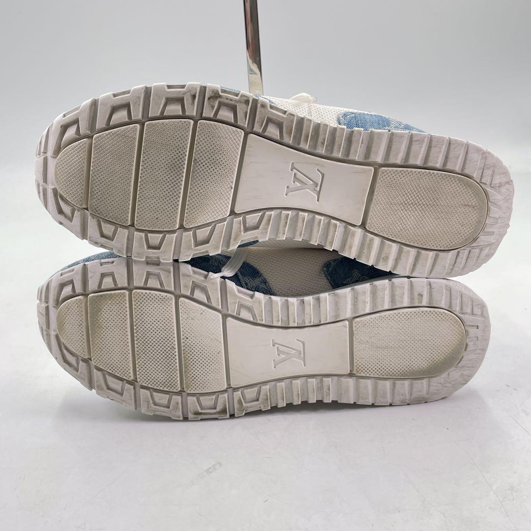 美品 ルイヴィトン ランアウェイ デニム スニーカー 6.5 モノグラム