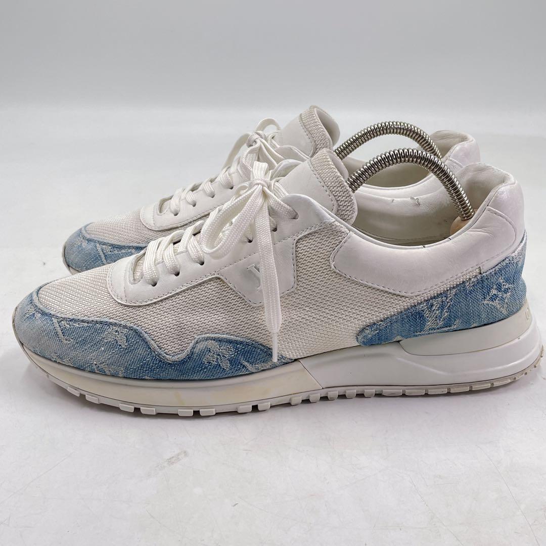 美品 ルイヴィトン ランアウェイ デニム スニーカー 6.5 モノグラム