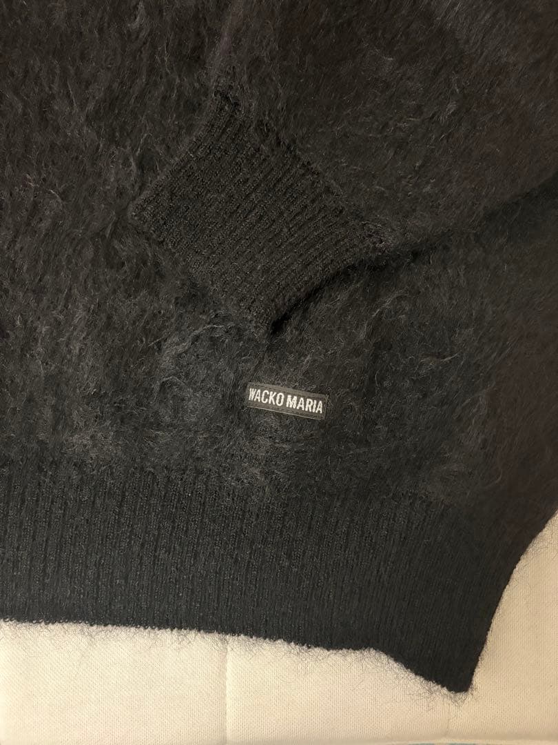 最終価格ワコマリア25FWミックスモヘアニットセーター黒M