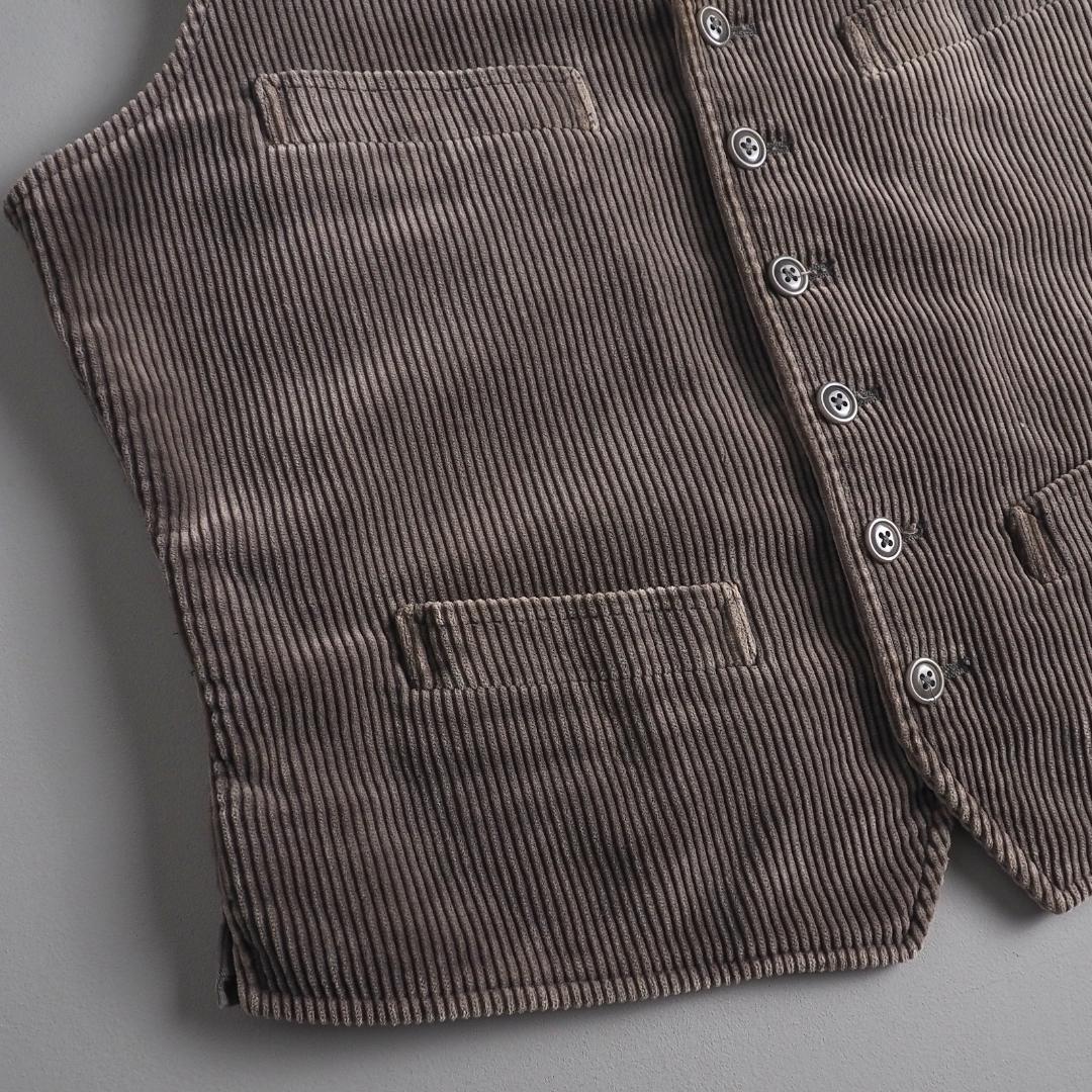 ラルフローレン　正規品　ベスト　コーデュロイ　ブラウン　美品