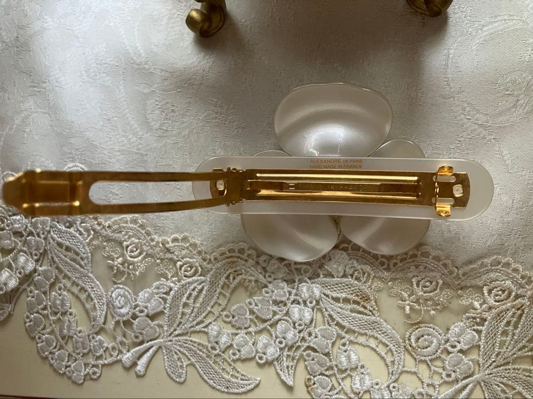 美品♡正規品♡アレクサンドルドゥパリ♡ホワイトローズバレッタ