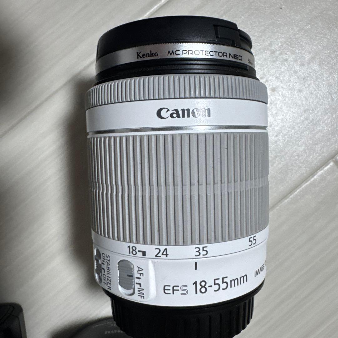 Canon キヤノン EOS kiss X7 白　レンズ付