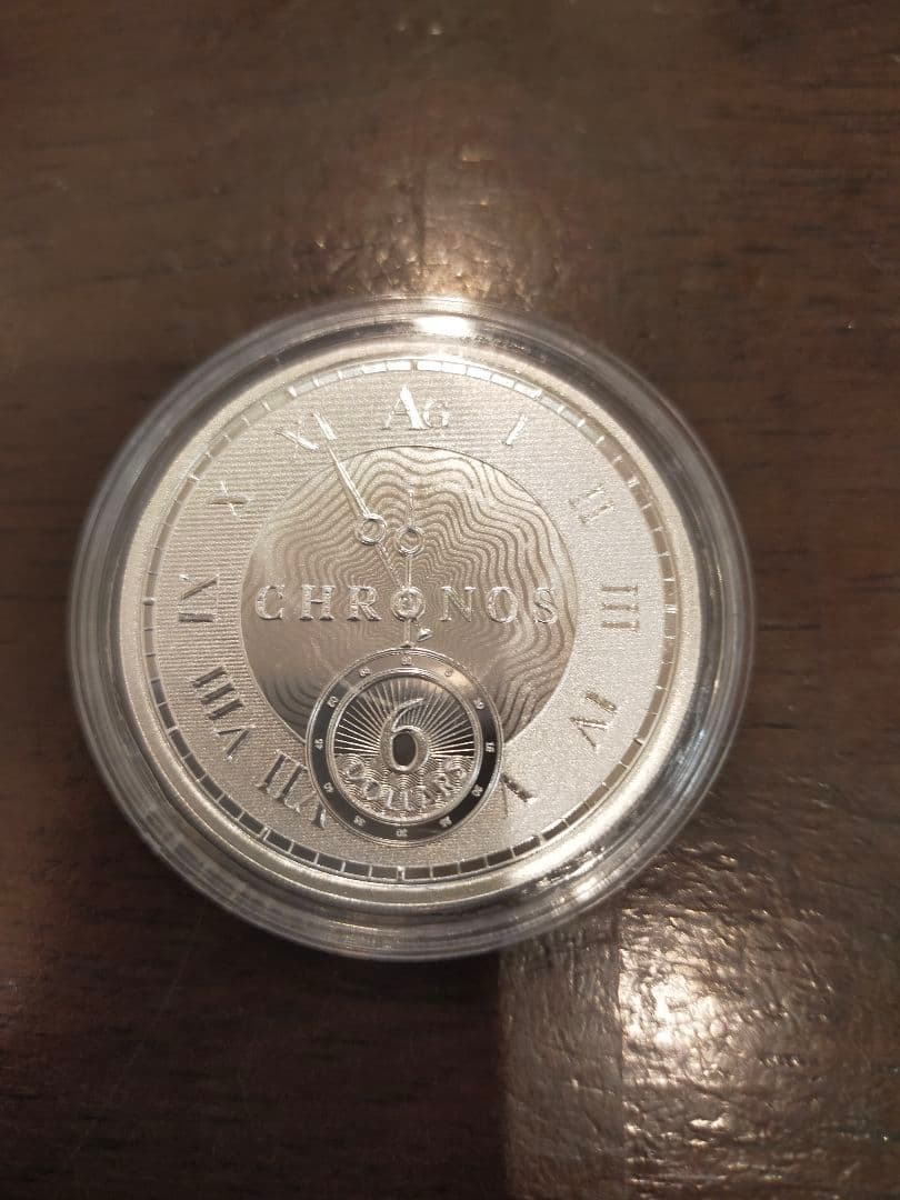 2024年 (新品) トケラウ「クロノス」純銀 1オンス 銀貨