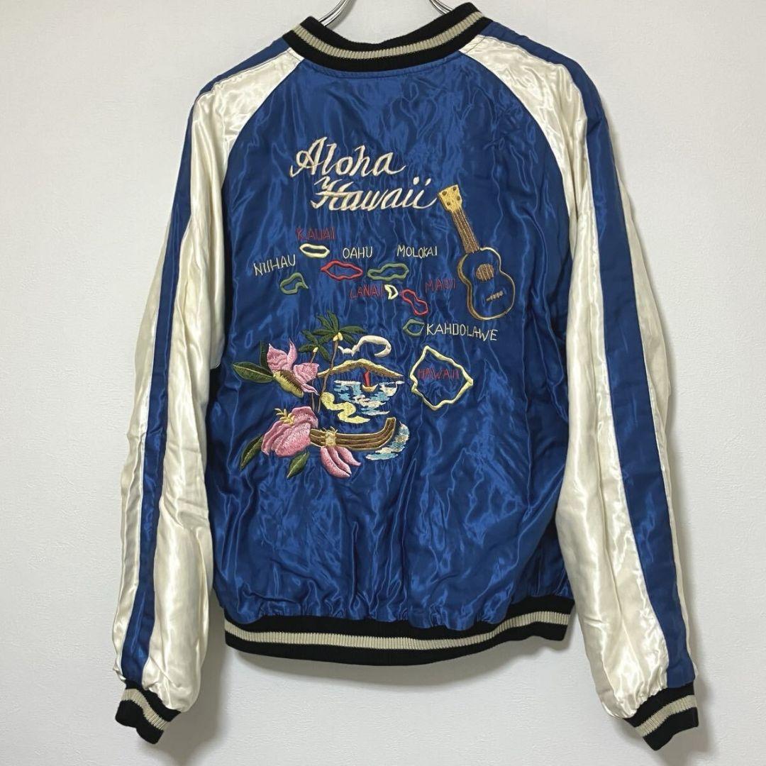 テーラー東洋 スカジャン 鷲と龍×ハワイマップ/XLサイズ