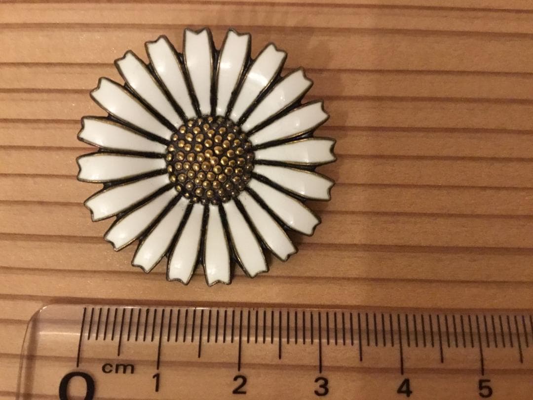 Anton Michelsen デイジー フラワー シルバー ブローチ