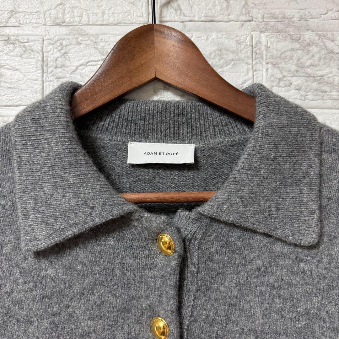 ADAM ET ROPÉ ポロシャツニットプルオーバーグレー F