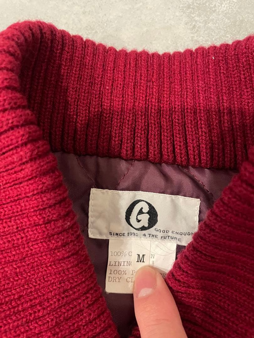 GOOD ENOUGH バーガーディ　ヴィンテージ　ジャケット Mサイズ