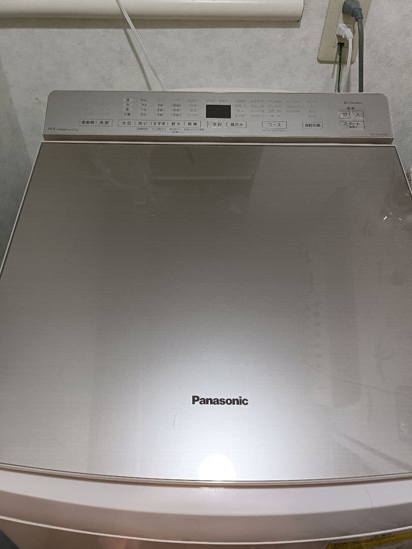 Panasonic 縦型洗濯機 本体 シルバー