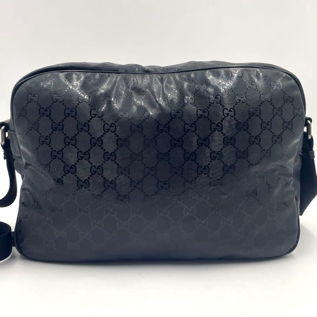 GUCCI グッチ ショルダーバッグ GG インプリメ メッセンジャー ブラック