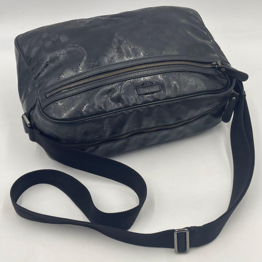 GUCCI グッチ ショルダーバッグ GG インプリメ メッセンジャー ブラック