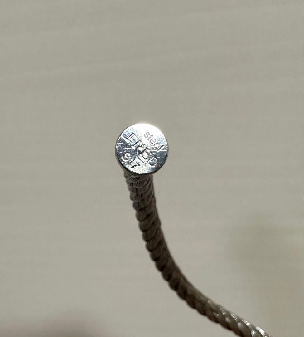 フレッド ケーブル ラージ #17 ブレスレット シルバー 美品 フォース10