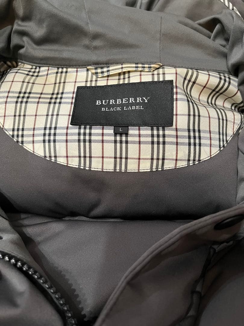 バーバリーブラックレーベル ダウンジャケット L グレー
