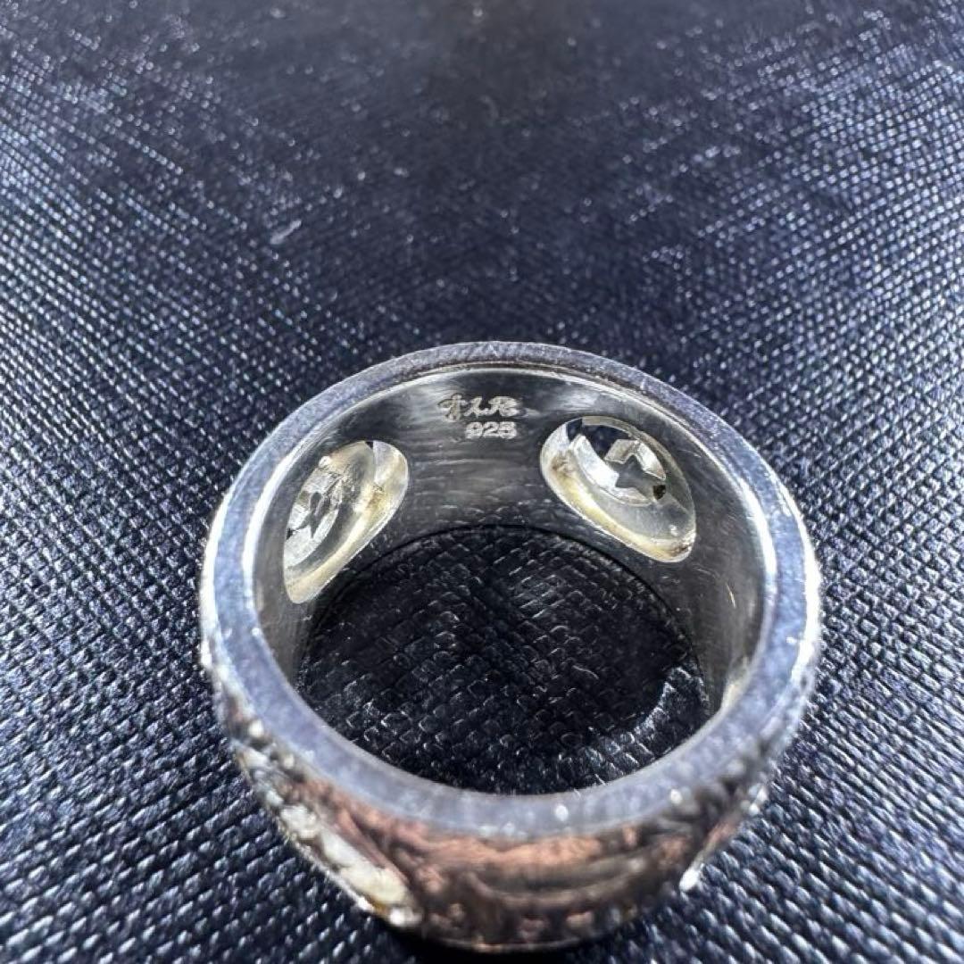 【状態良好】ローリーロドキン　エングレイブ　ムーンラウンド　リング　15.5号