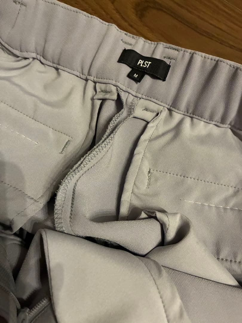 2024PLST トリアセブレンド Mノーカラー ジャケット&テーパードパンツ