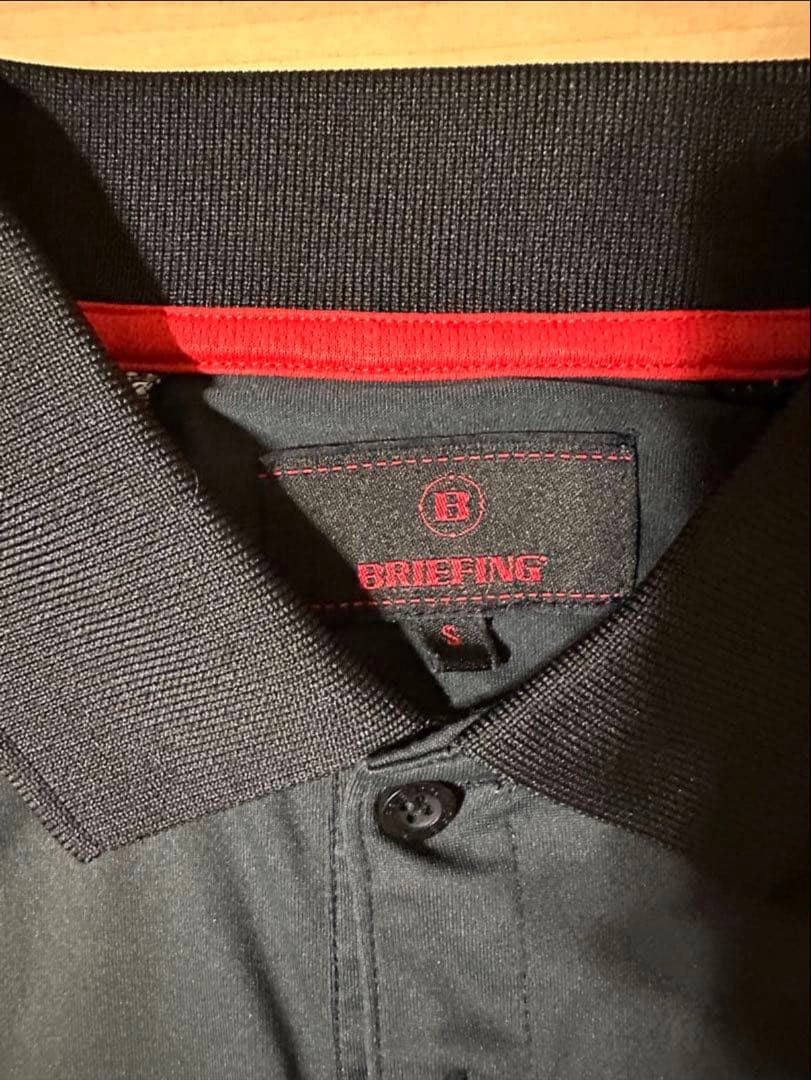 BRIEFING ポロシャツ ダークグレー/ホワイト