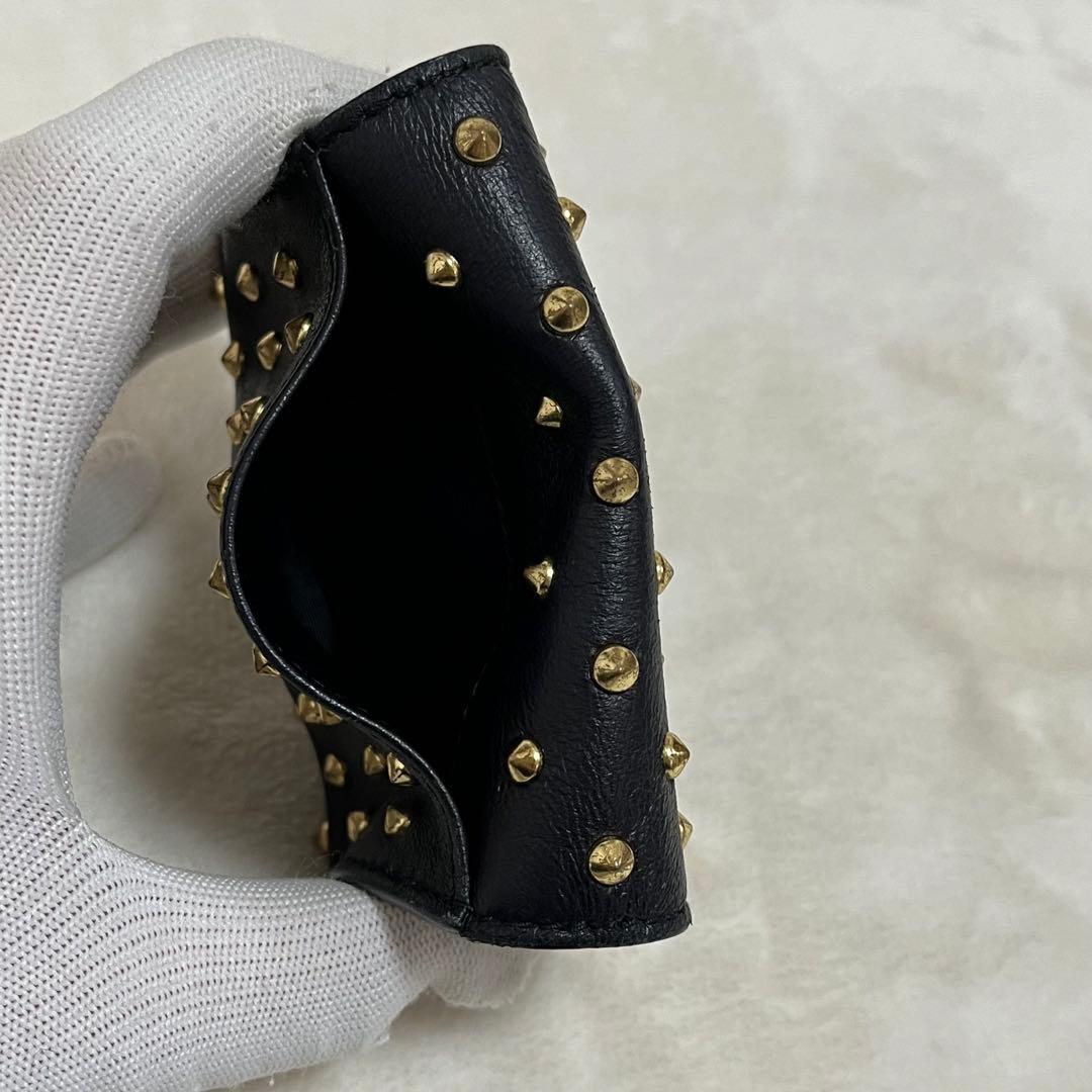 アレキサンダーマックイーン カードケース　スカル　スタッズ　名刺入れ