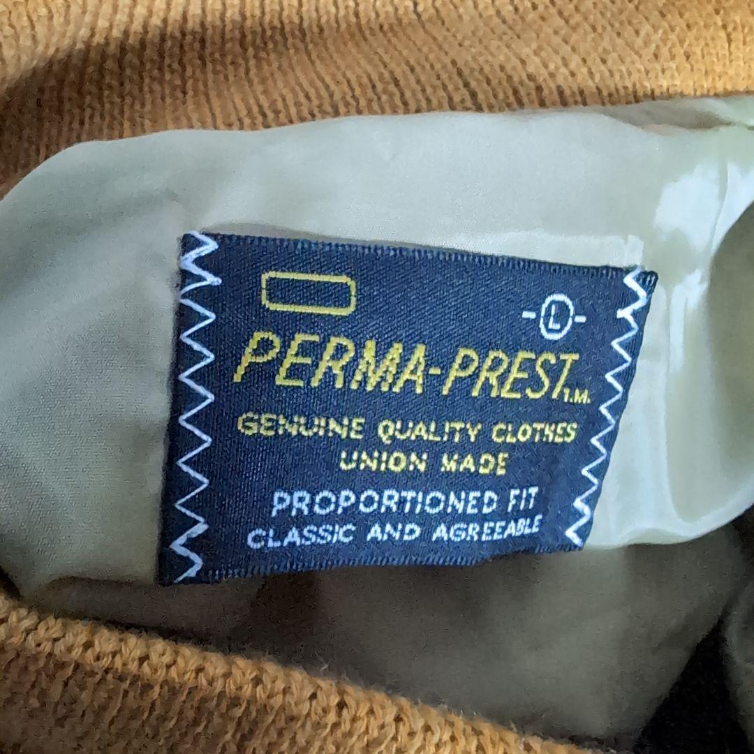 eo14 PERMA-PREST ドラゴン刺繍 スカジャン 黒×黄 メンズL