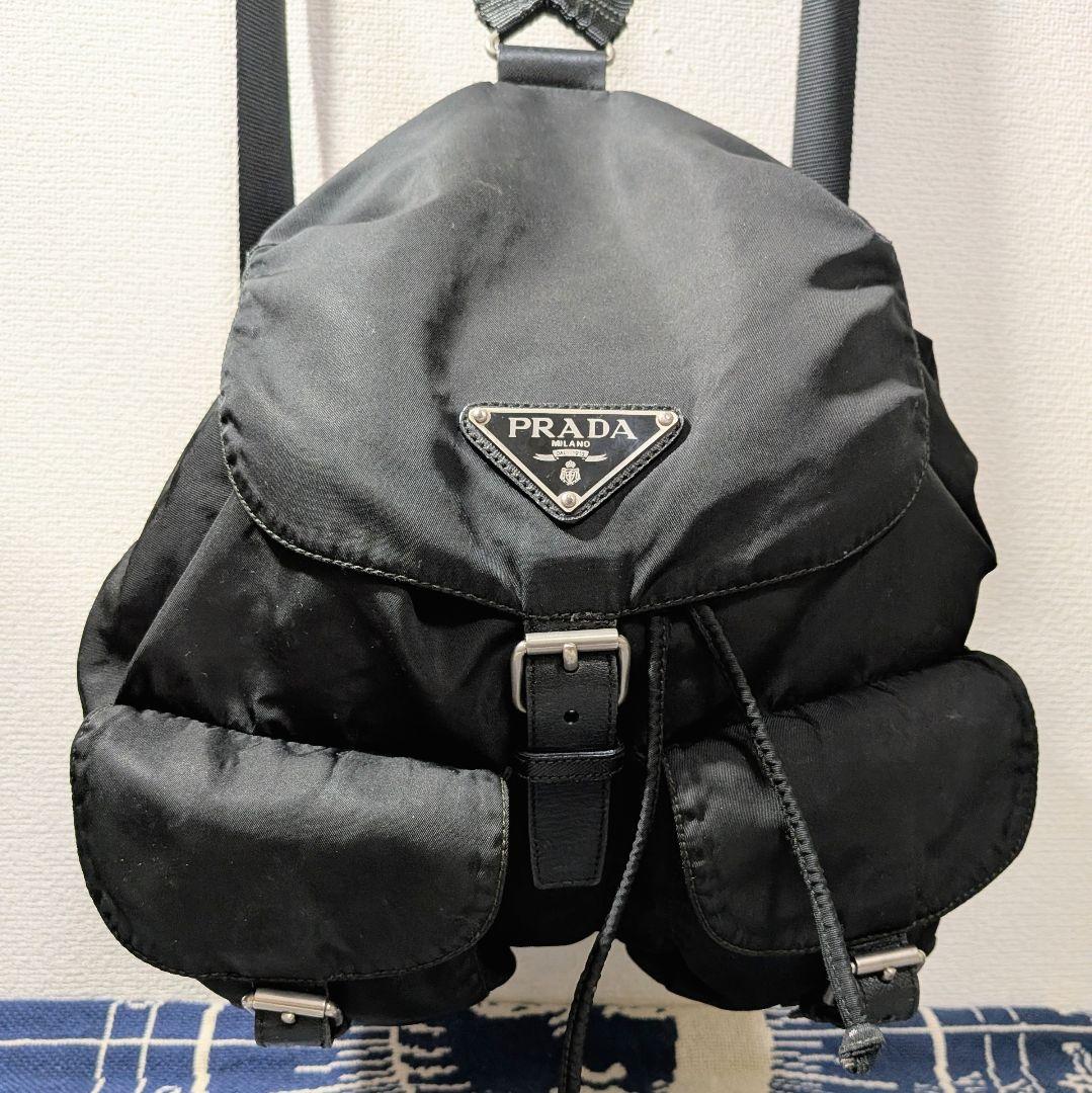 PRADA リュック ブラック ナイロン バックパック