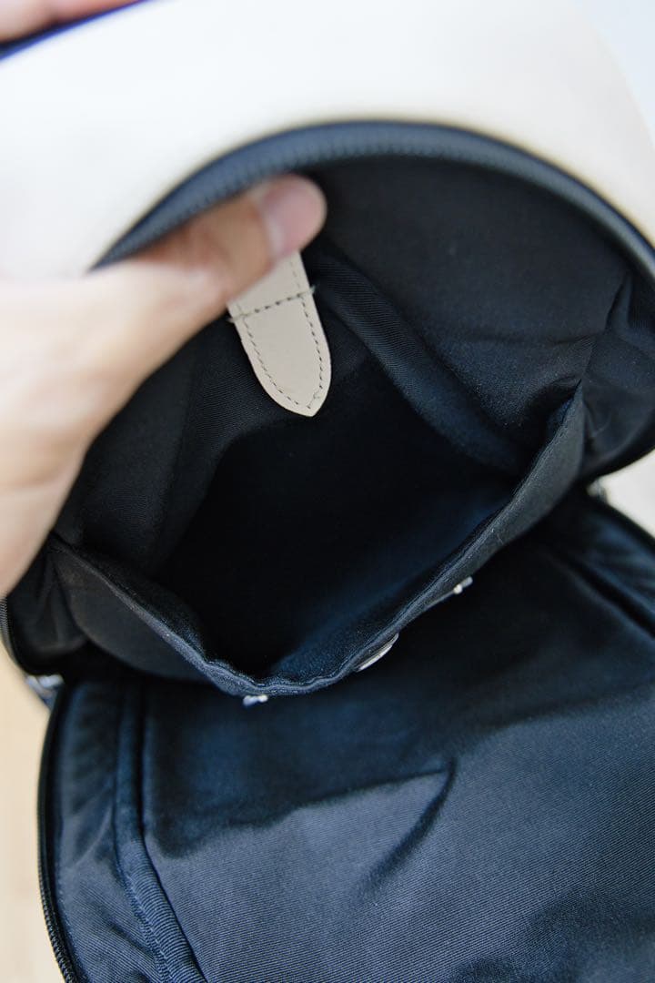 極美品　オフホワイトcoach コーチ　ボディバッグ　レザー　ナイロン　メンズ