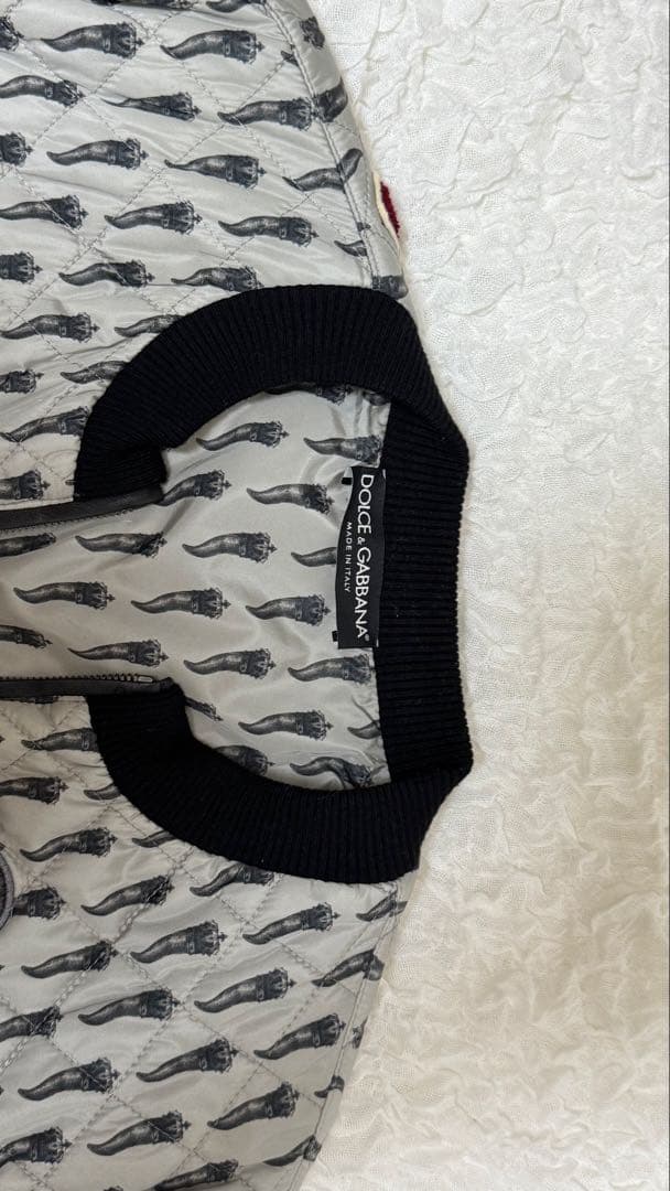 DOLCE&GABBANA キルティングブルゾン ワッペン 48