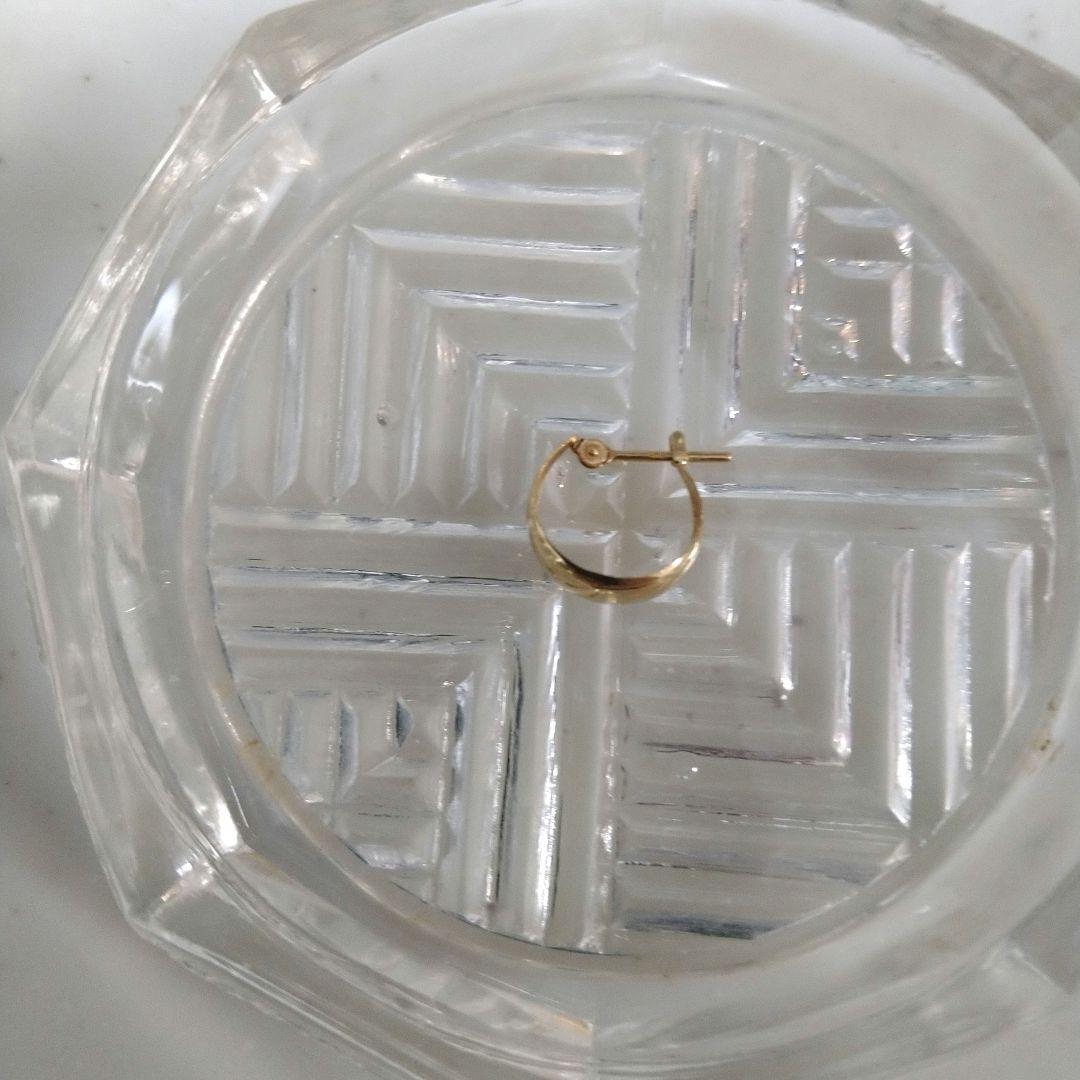 K18　フープピアス　0.6グラム