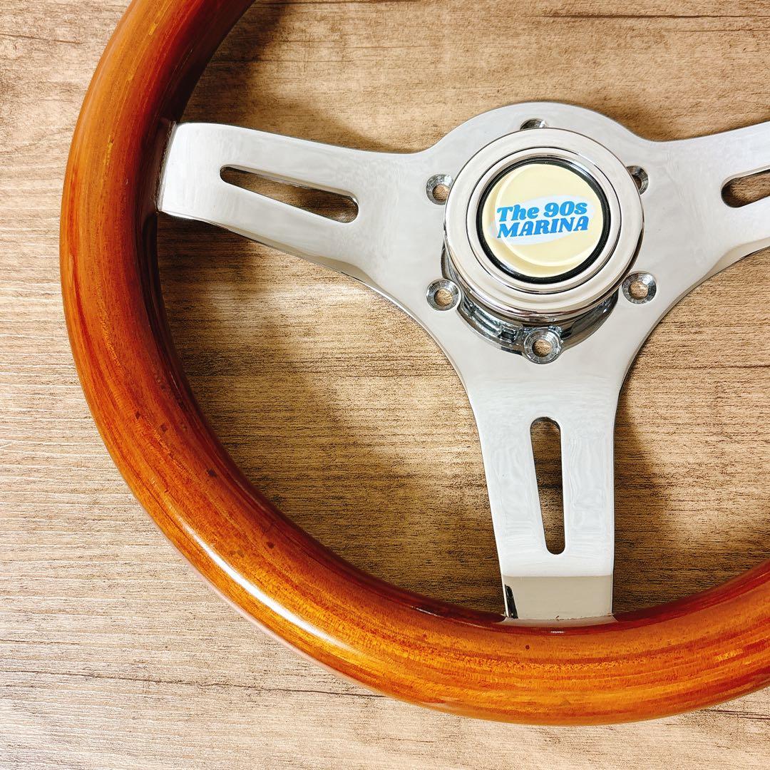 希少　当時物　小径　29cm ウッドステアリング　ウッドハンドル　USDM 旧車