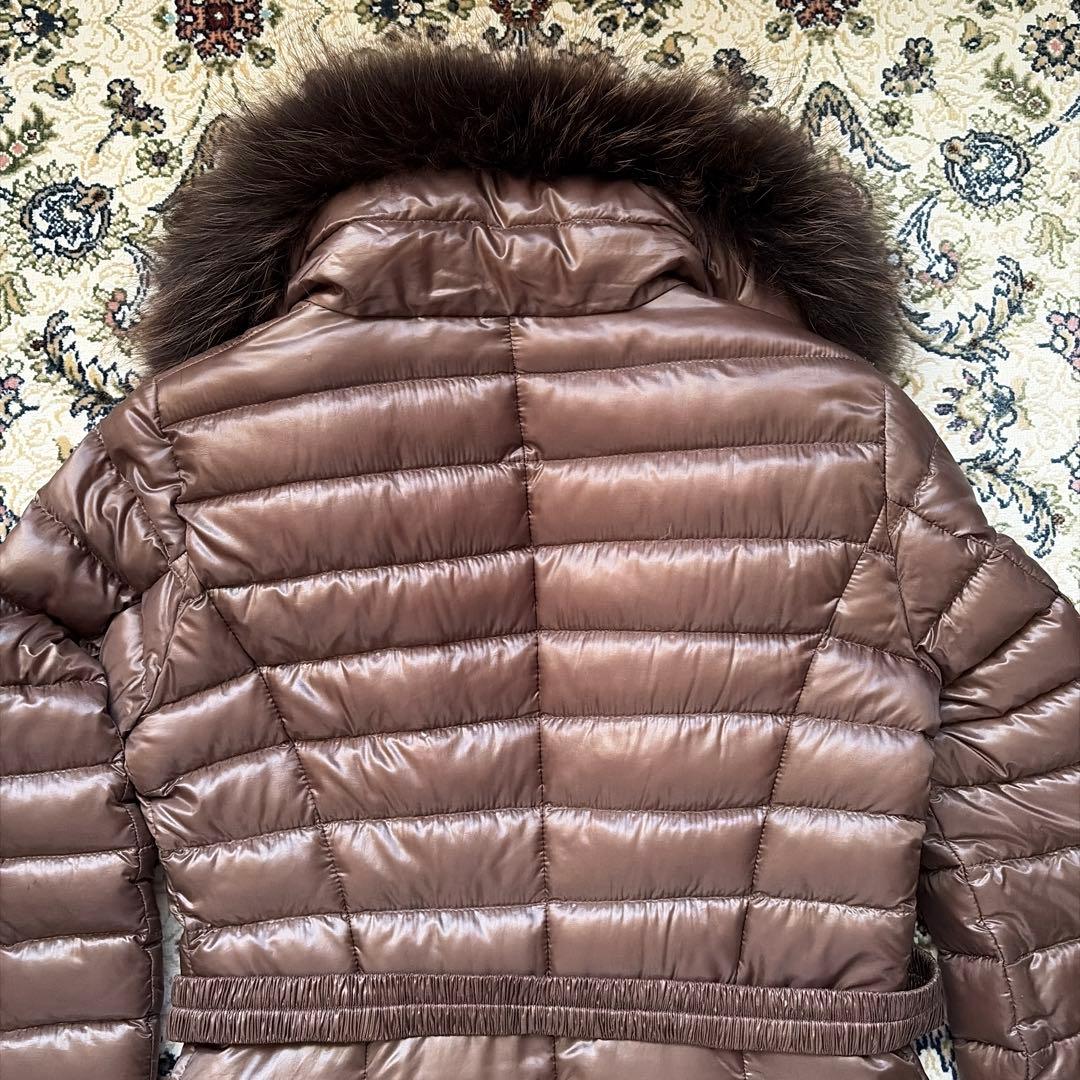 本日のみ　ヘルノ　HERNO ダウン　ブラウン　超軽量　ベルトファーフード　３８