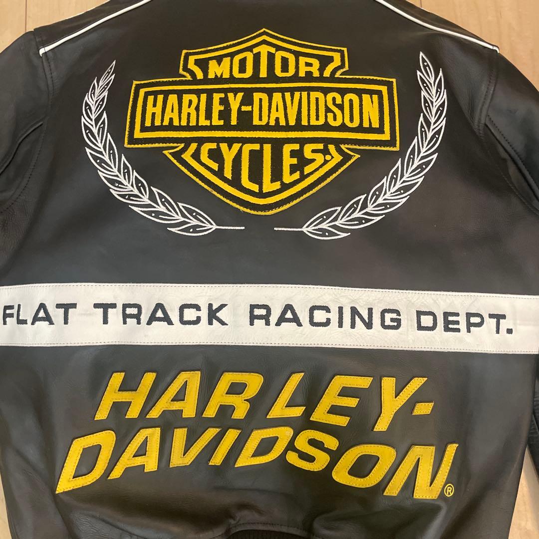 【新品未使用】ハーレーダビッドソン　レザージャケット　レーシング　本革　ブラック