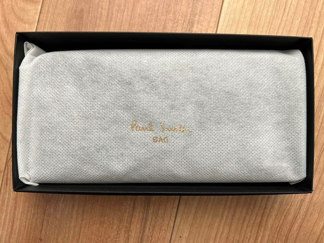 Paul Smith 長財布　新品　ブライトストライププラー　黒　ブラック