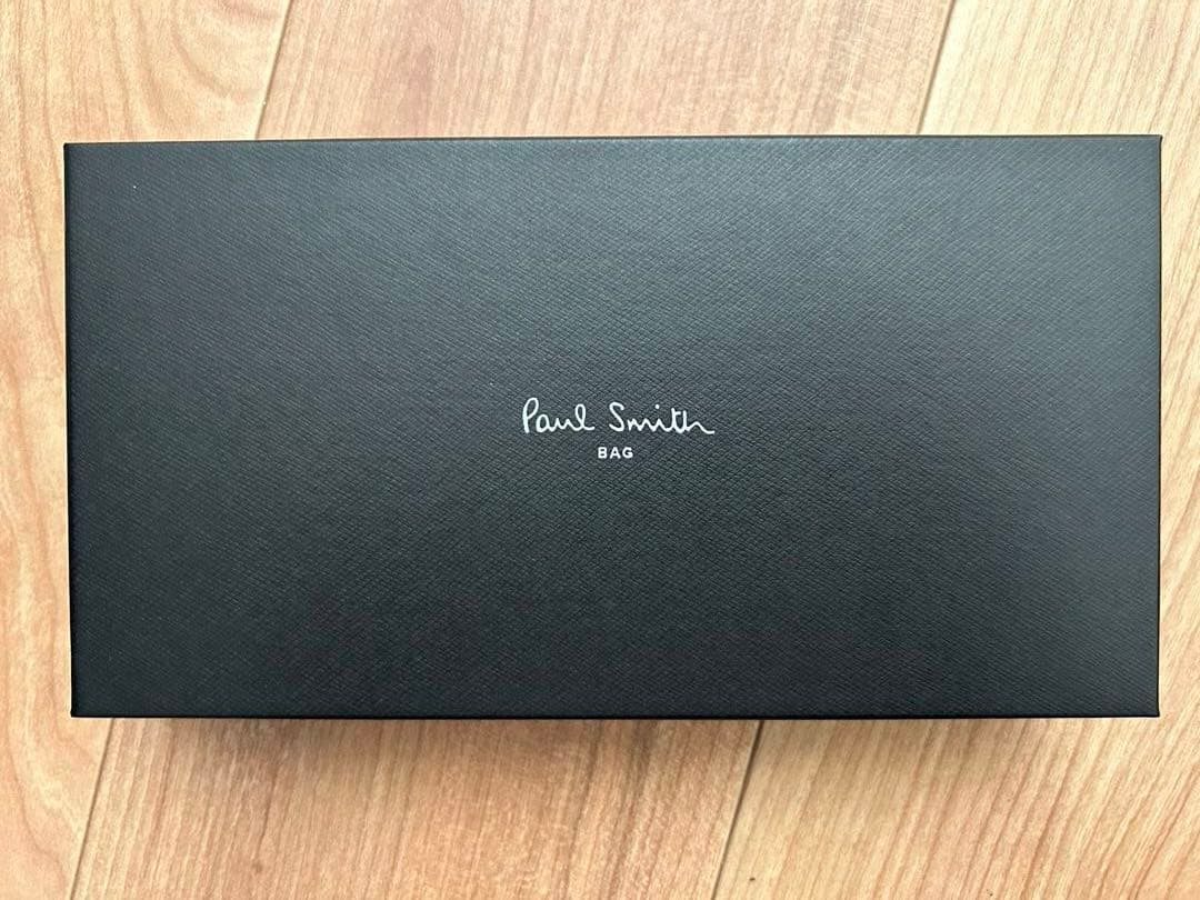 Paul Smith 長財布　新品　ブライトストライププラー　黒　ブラック