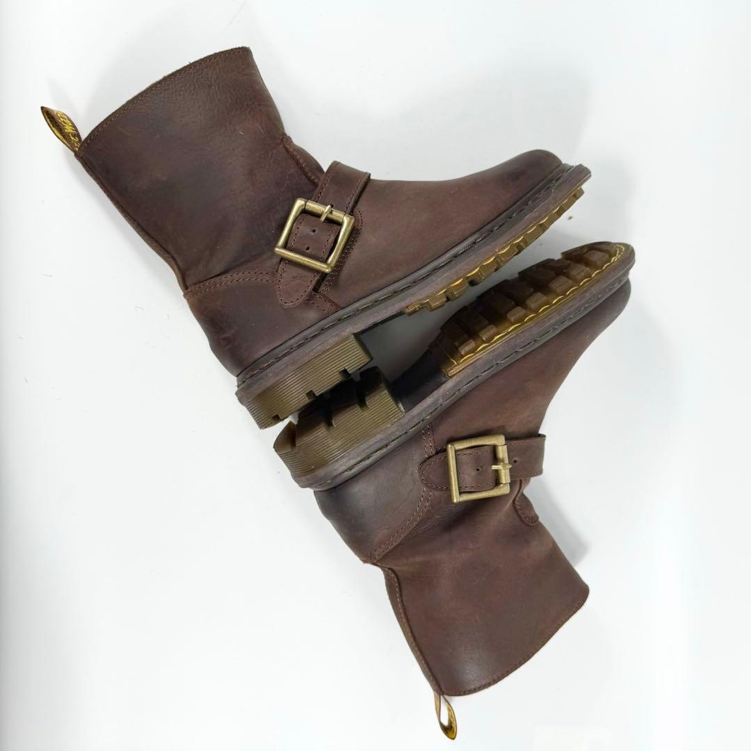 【美品】Dr.Martens ドクターマーチン　エンジニアブーツ 革靴　茶