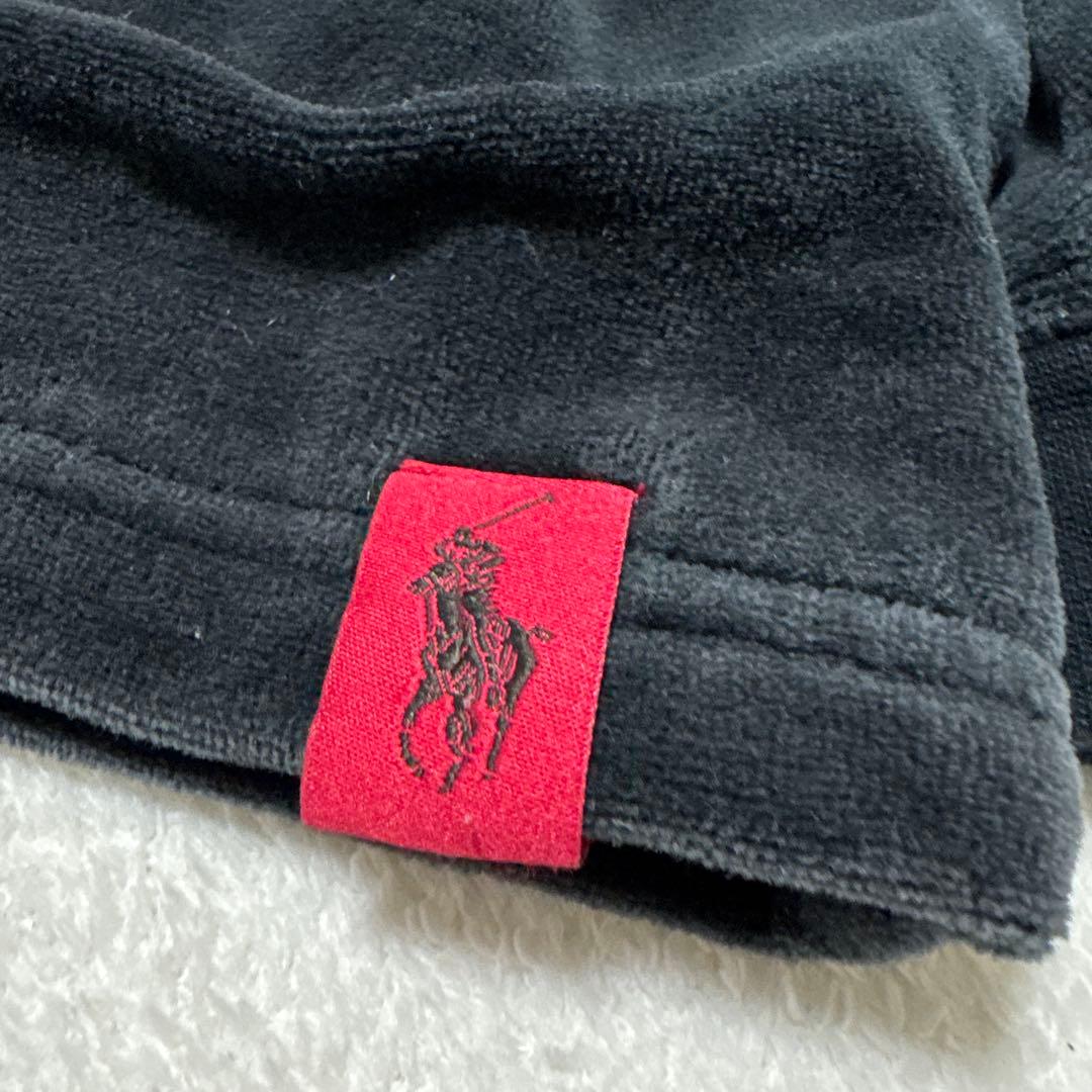 美品 ポロラルフローレン トラックジャケット 現行 L ブラック ベロア 春秋冬