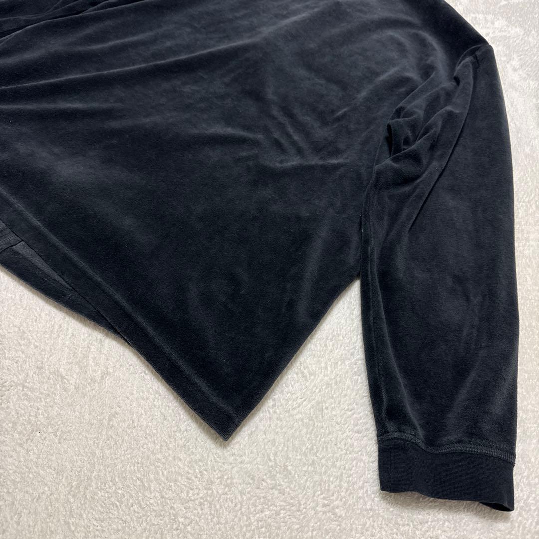 美品 ポロラルフローレン トラックジャケット 現行 L ブラック ベロア 春秋冬