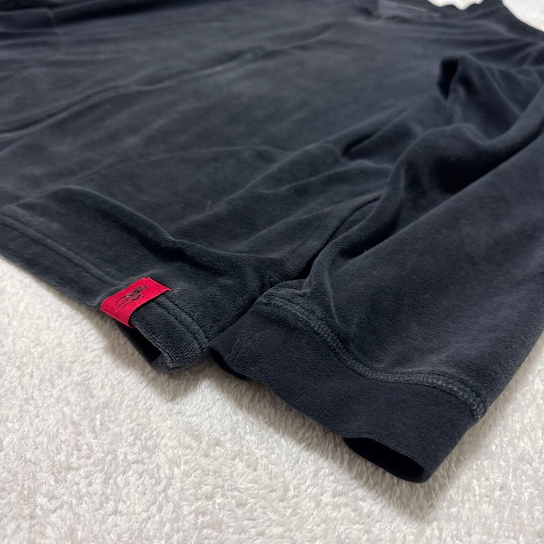 美品 ポロラルフローレン トラックジャケット 現行 L ブラック ベロア 春秋冬