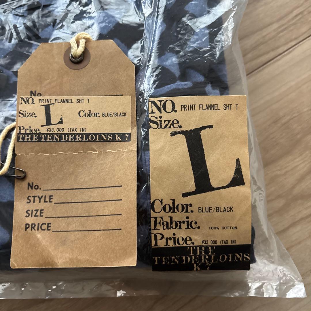 トップス tenderloin print flannel sht t