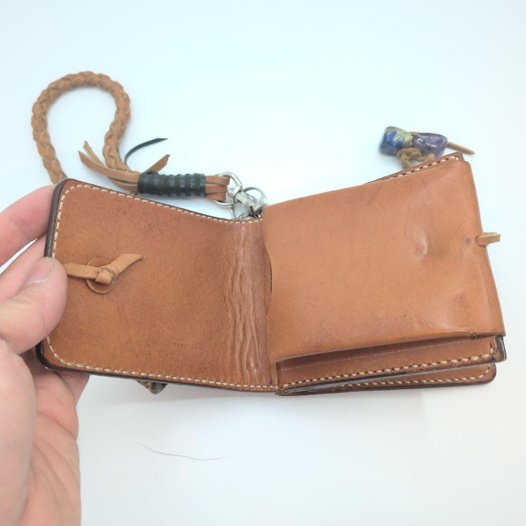 【美品】FUNNY ファニー　二つ折り財布　キーホルダー　バイカーズウォレット