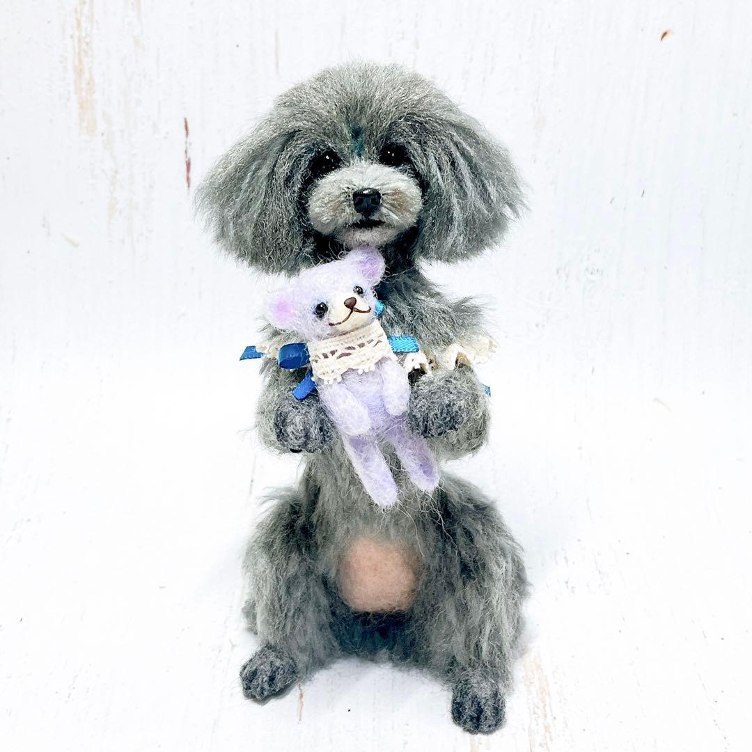 sky 羊毛フェルト 犬 トイプードルちゃん