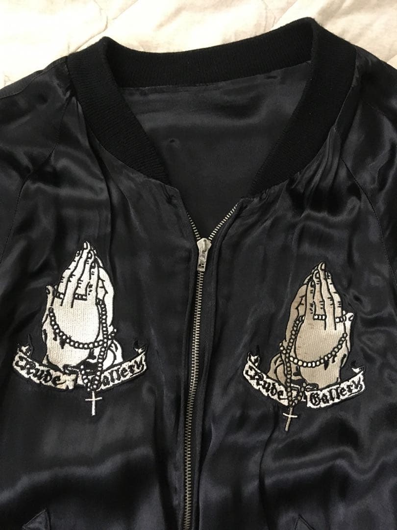 ギターキッズRude Gallery size4 モノクロマリアスカジャン