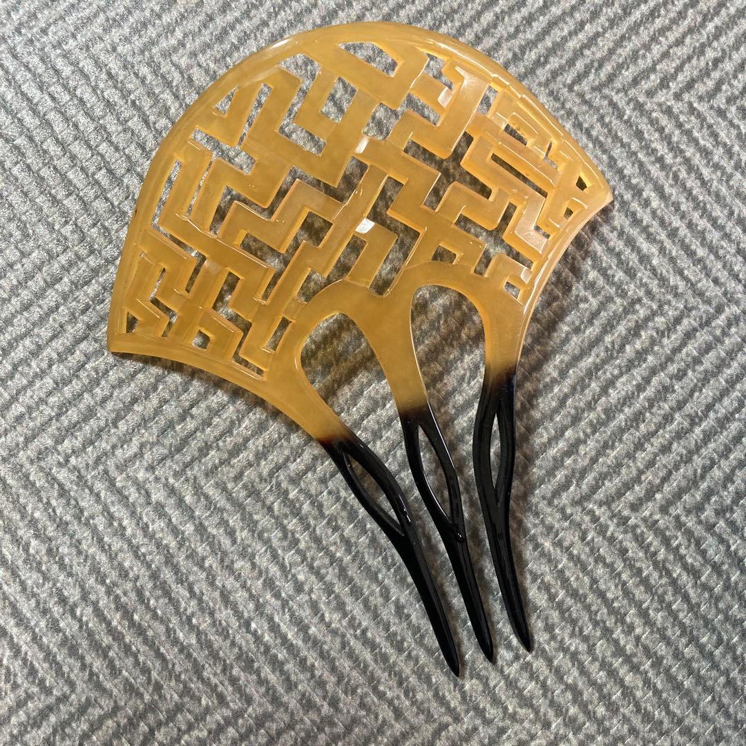 簪　本簪甲製　作家物　鼈甲　金蒔絵　べっこう