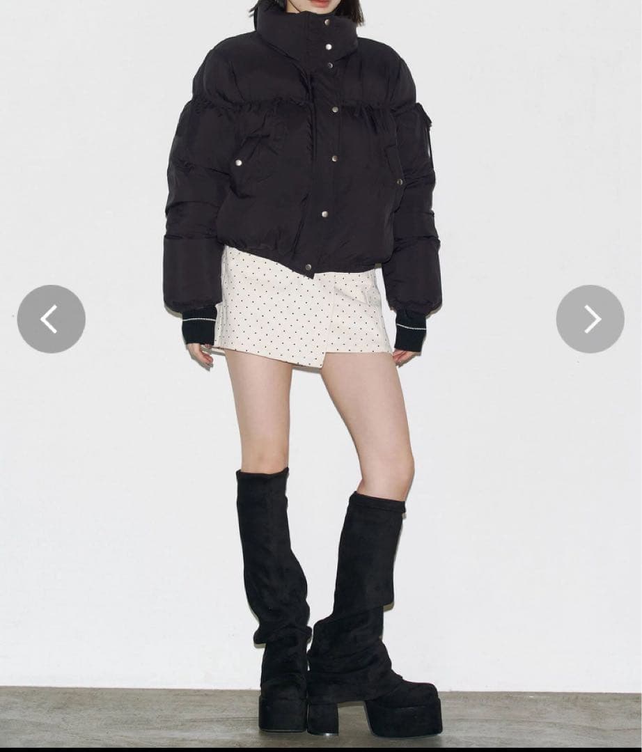 新品 EMODA ルーズフレアカバーブーツ L 黒