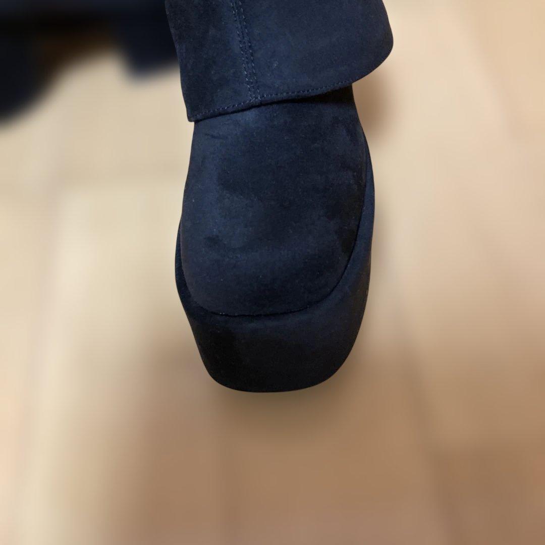 新品 EMODA ルーズフレアカバーブーツ L 黒