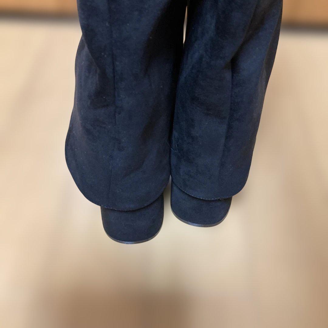 新品 EMODA ルーズフレアカバーブーツ L 黒