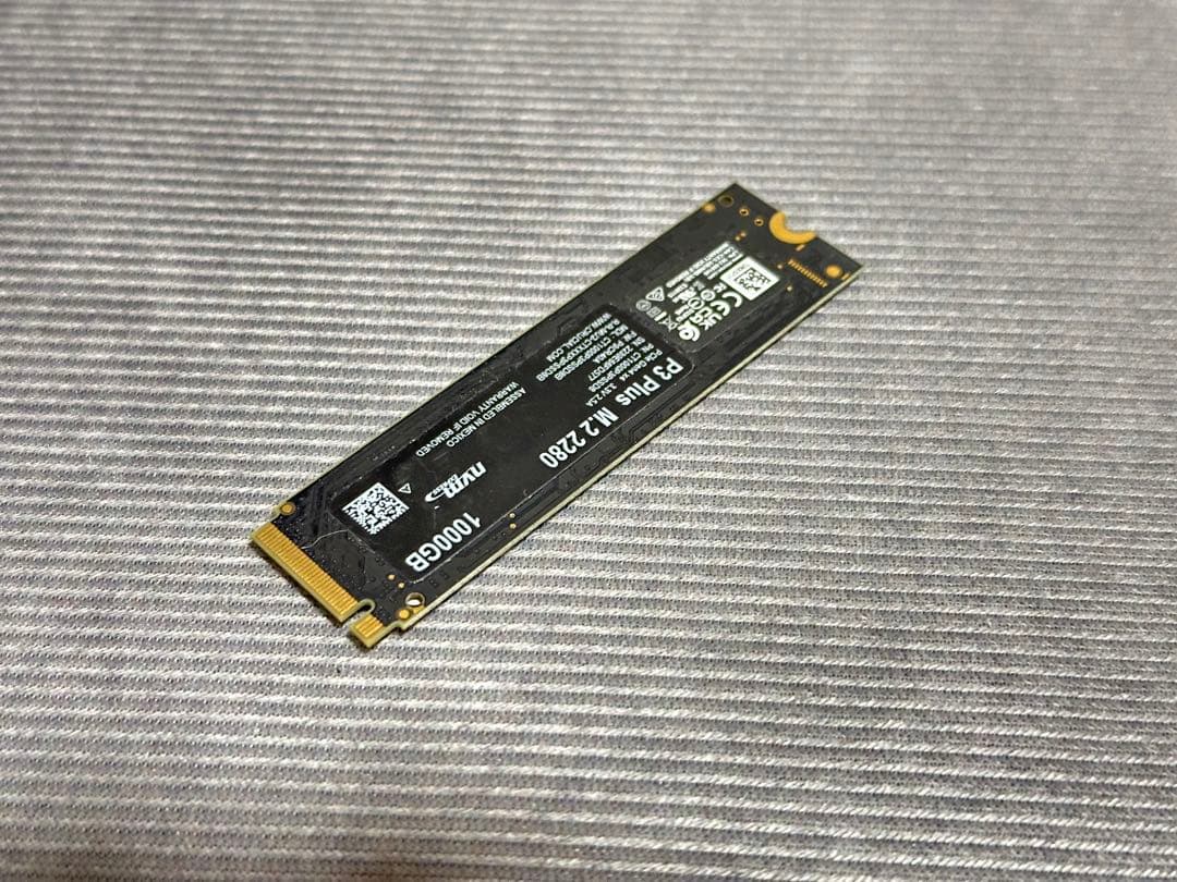 【中古美品】M.2 SSD 2280 1TB 1000GB Crucial