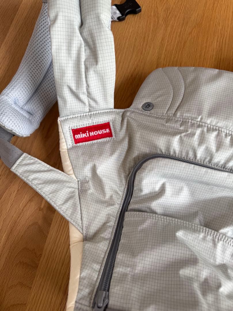 ミキハウス×POGNAE ベビーキャリア　グレー　抱っこひも